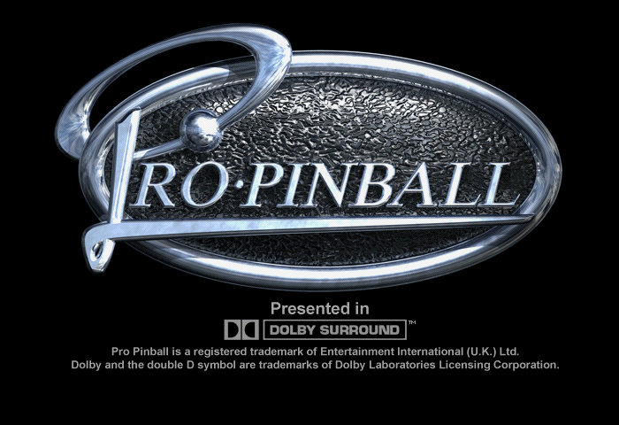 Pro Pinball: Big Race USA Title Screen
